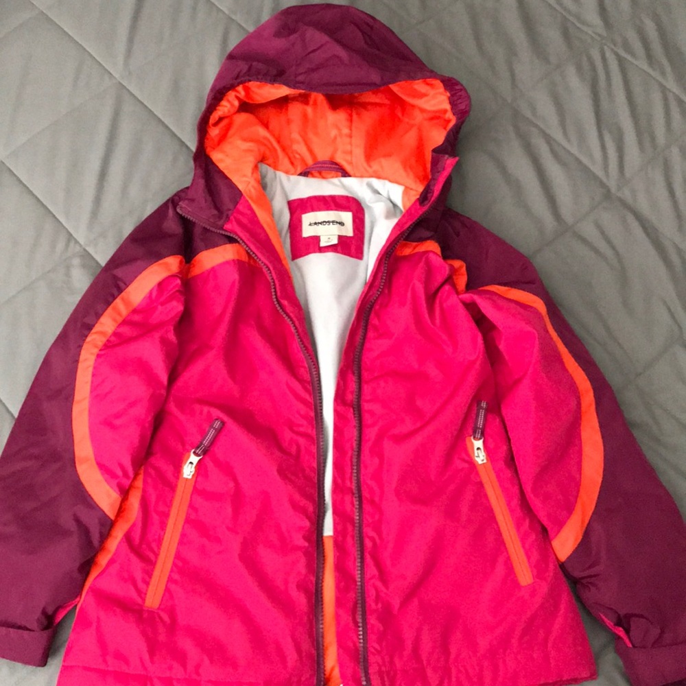 Lands End Girls Winter Jacket Small 7/8